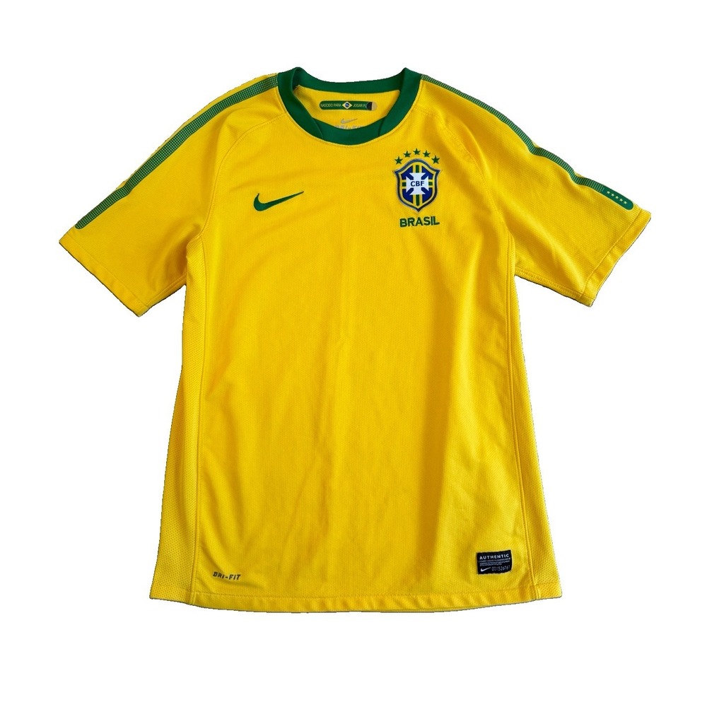Brazil 2010/11 Home Shirt Nike Authentic Football Jersey Youth Size Large 12-13